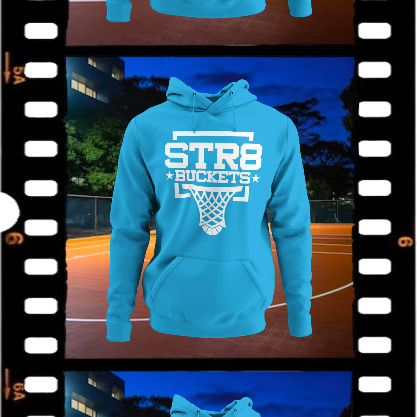 STR8 Buckets Classic NC Blue Comfort Fit Hoodie