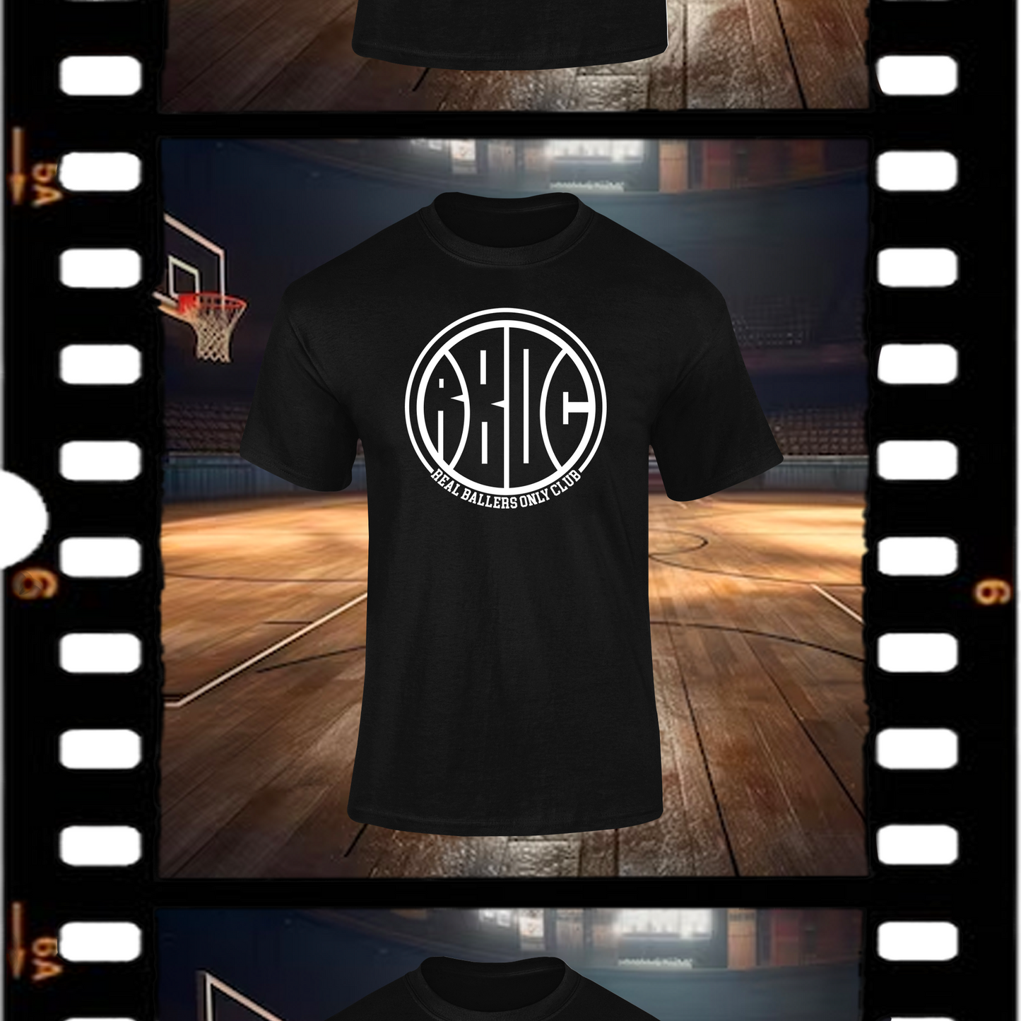 Real Ballers Only Club Vintage Black Tee