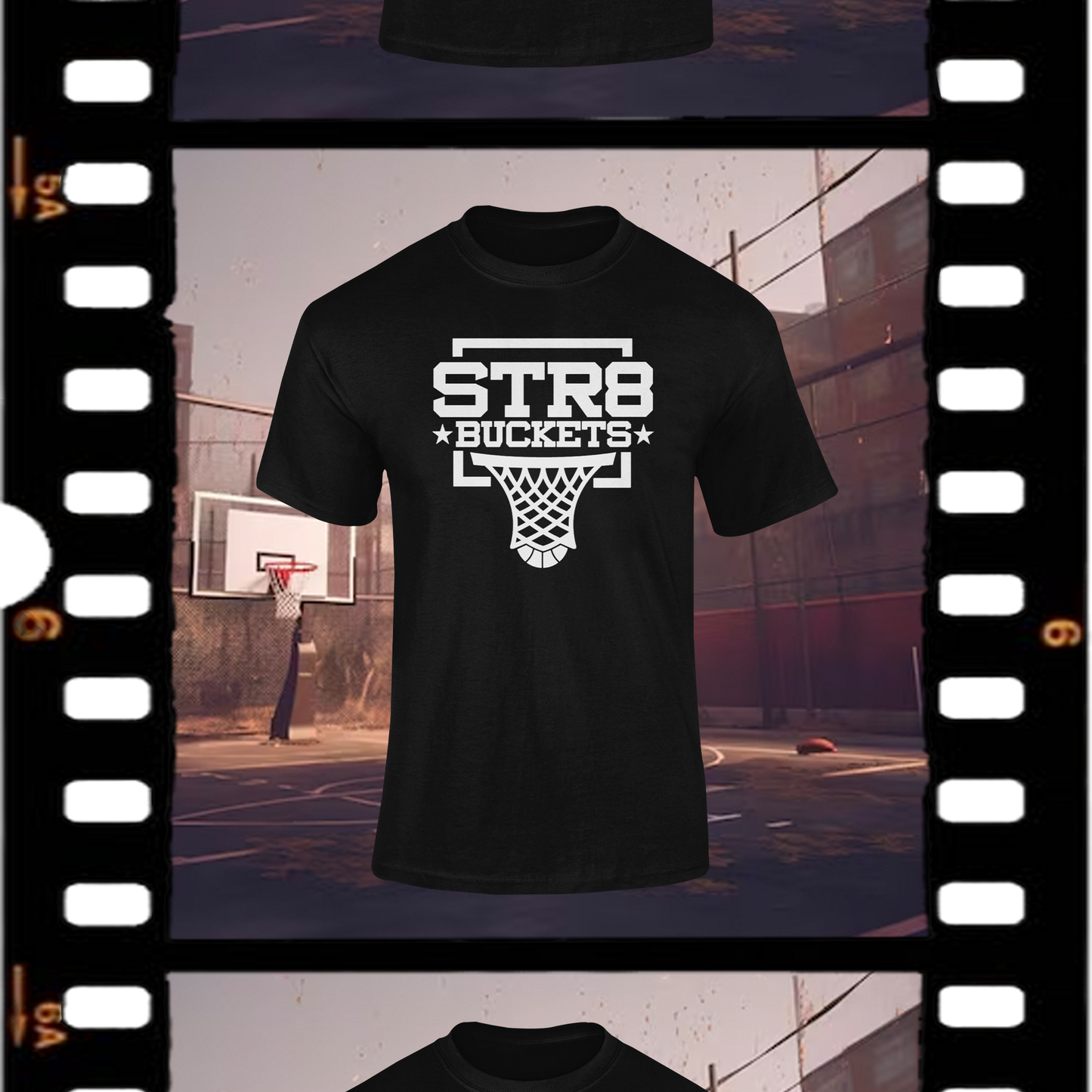 Str8 Buckets Classic Black Tee