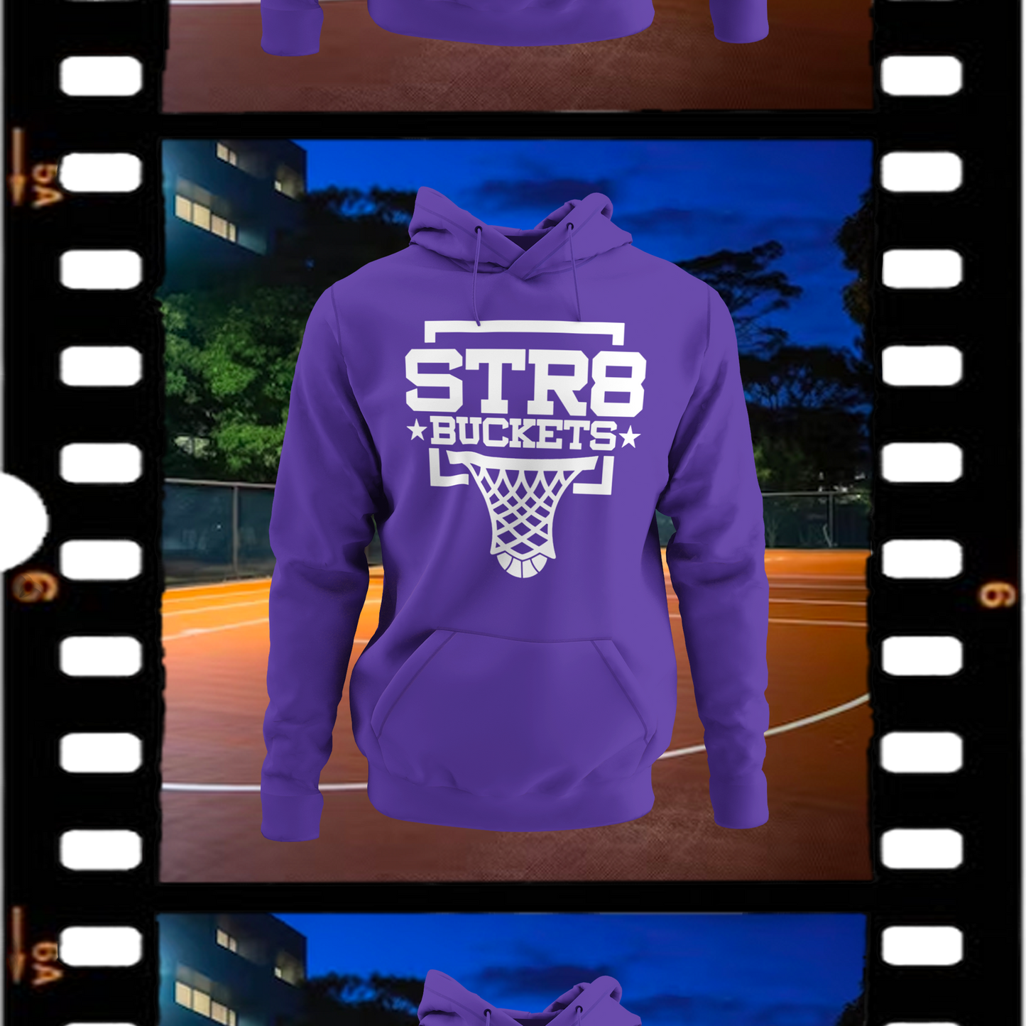 STR8 Buckets Classic Purple Comfort Fit Hoodie