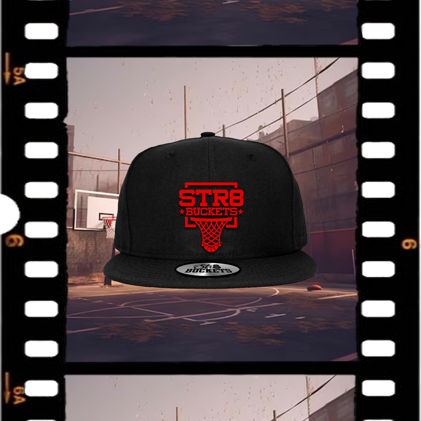 Str8 Buckets Black Snapback