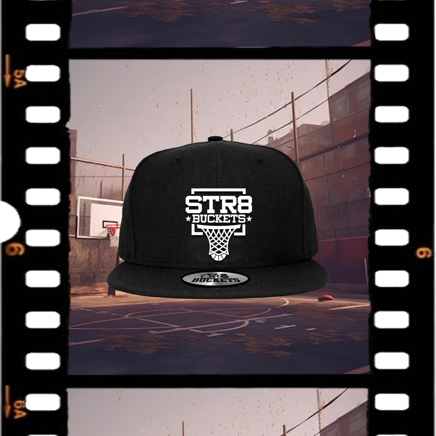 Str8 Buckets Black Snapback