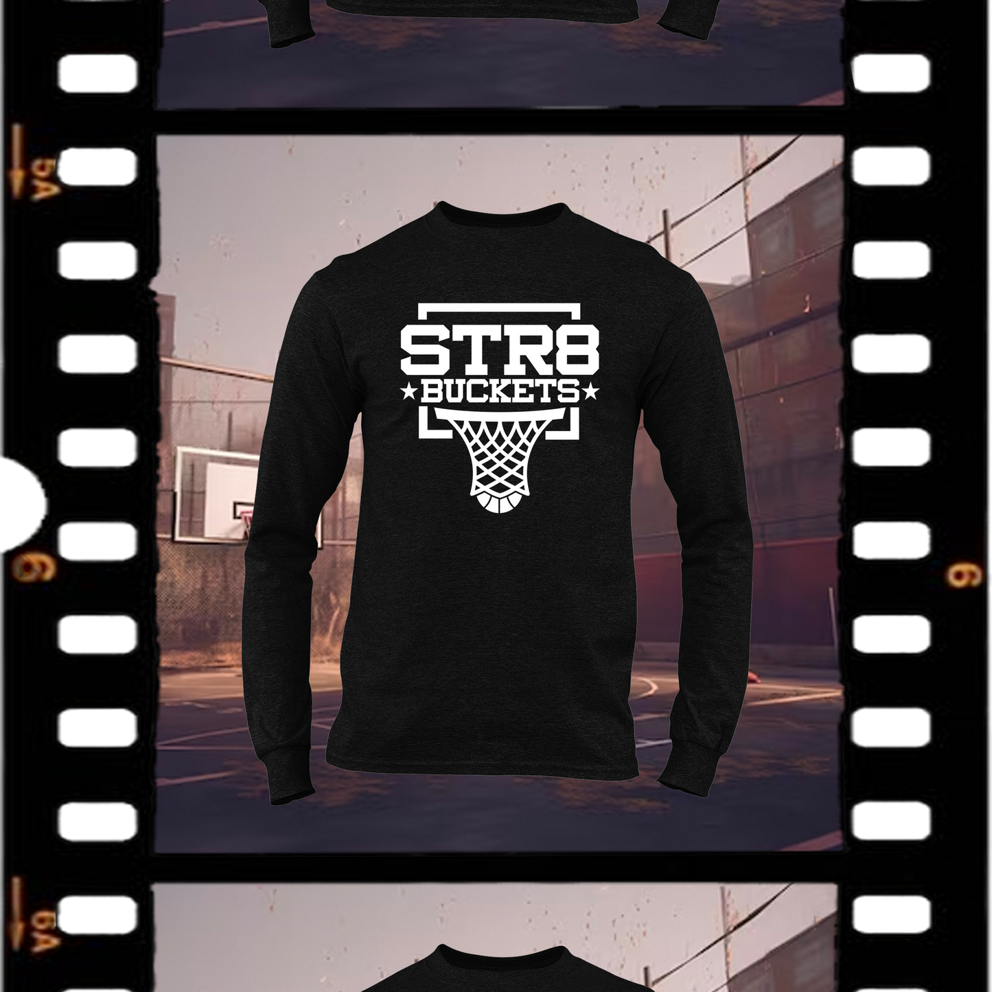 STR8 Buckets Black Comfort Long Sleeve Tee