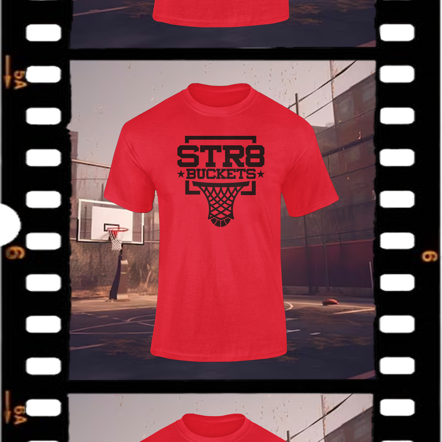 Str8 Buckets Classic Red Tee