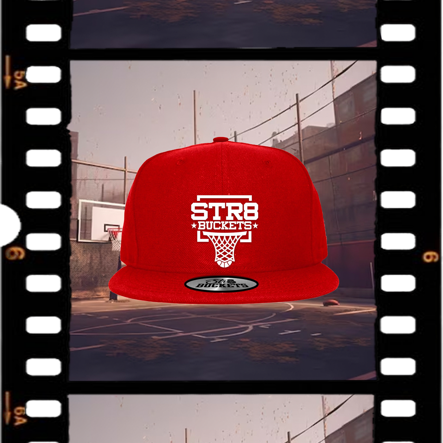 Str8 Buckets Red Snapback