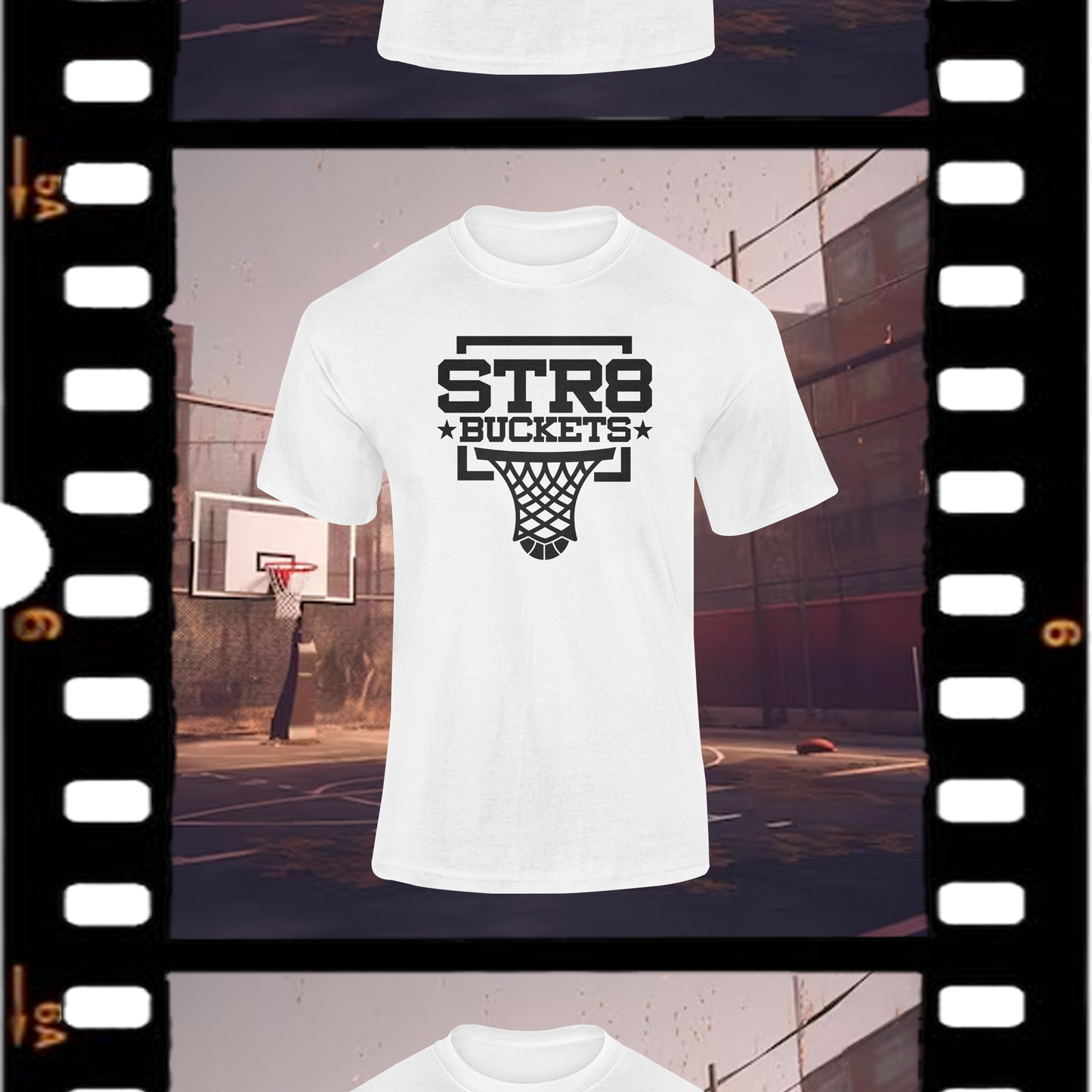Str8 Buckets Classic White Tee