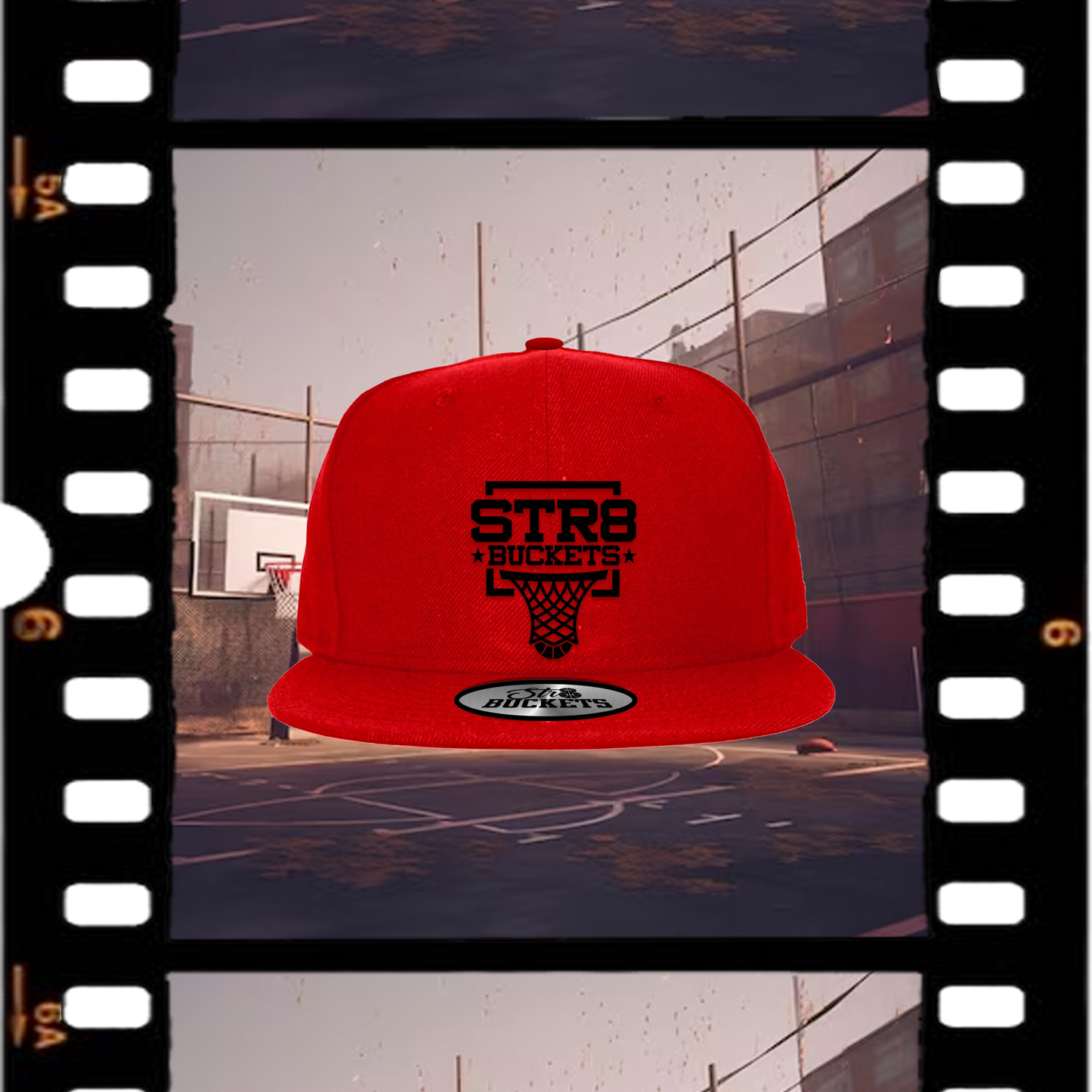 Str8 Buckets Red Snapback